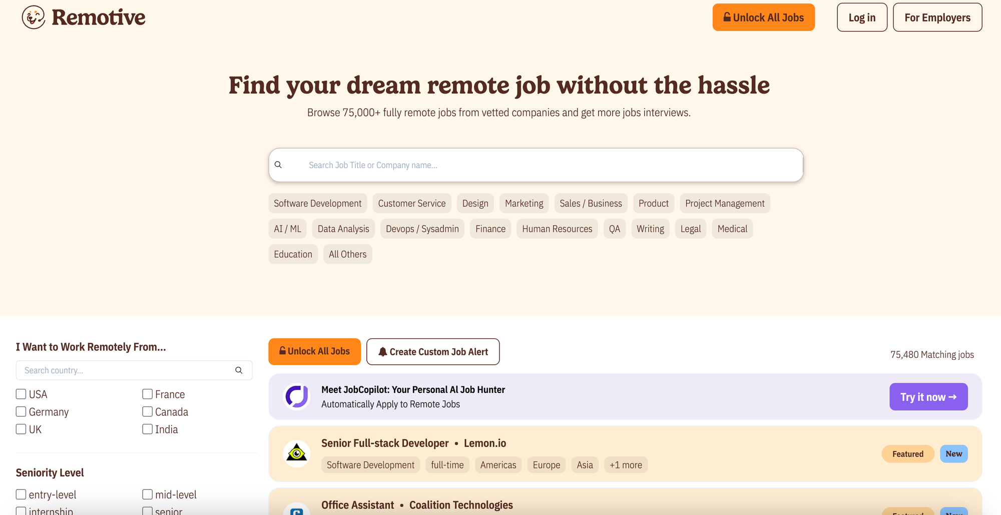 the #1 remote job finder