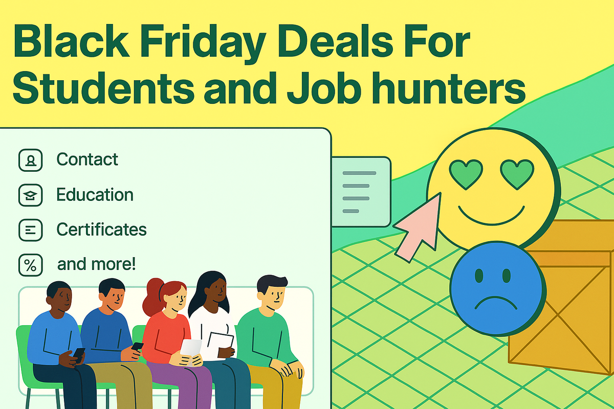 Black Friday Deals For Students and Job Hunters 2025
